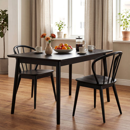 Dining Chairs Set of 2 with High Spindle Back and Wide Seat