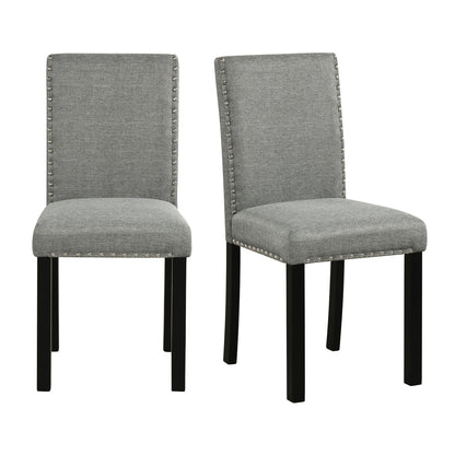 Dining Chairs Set of 4 with Curved Back and Cushioned Seat