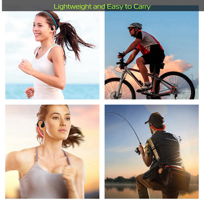 Wireless Sports Neckband Earphones with LED Light & Mic