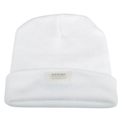 LED Knitted Beanie with Built-In Headlamp for Hands-Free Light