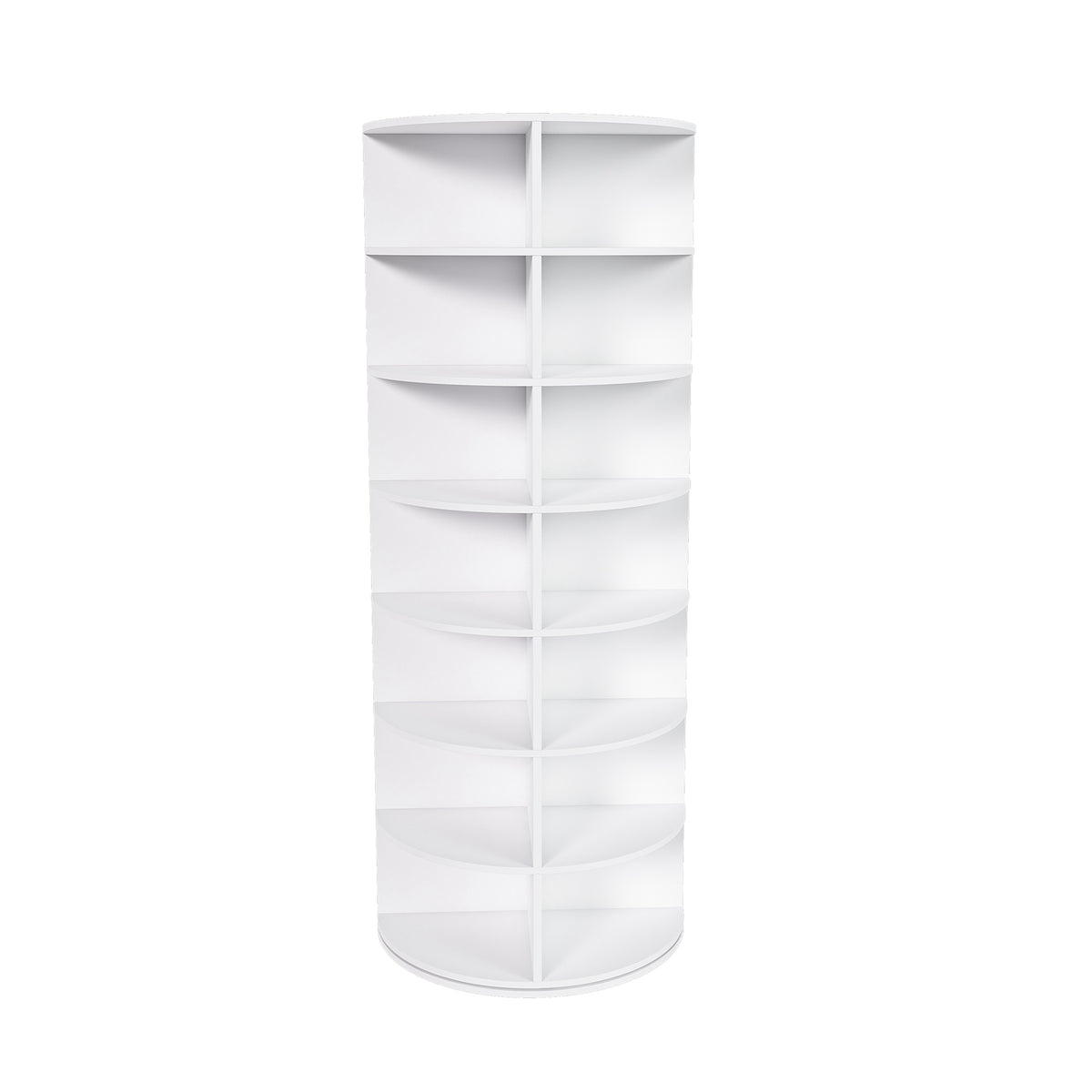 7-Tier Rotating Shoe Rack Tower, 360° Spinning Shoe Organizer with 28 Pairs Capacity, Freestanding Vertical Shoe Storage