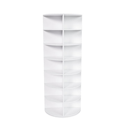 7-Tier Rotating Shoe Rack Tower, 360° Spinning Shoe Organizer with 28 Pairs Capacity, Freestanding Vertical Shoe Storage