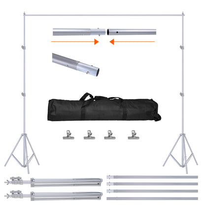 Backdrop Stand 6.5x10ft Adjustable Photography Support System