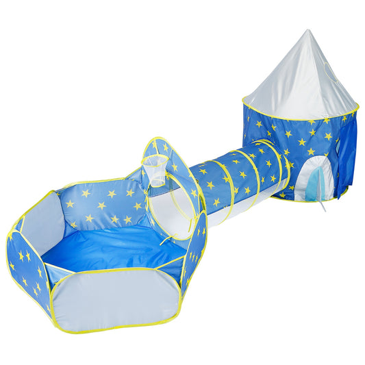 Kids Play Tent 3-in-1 with Tunnel and Ball Pit
