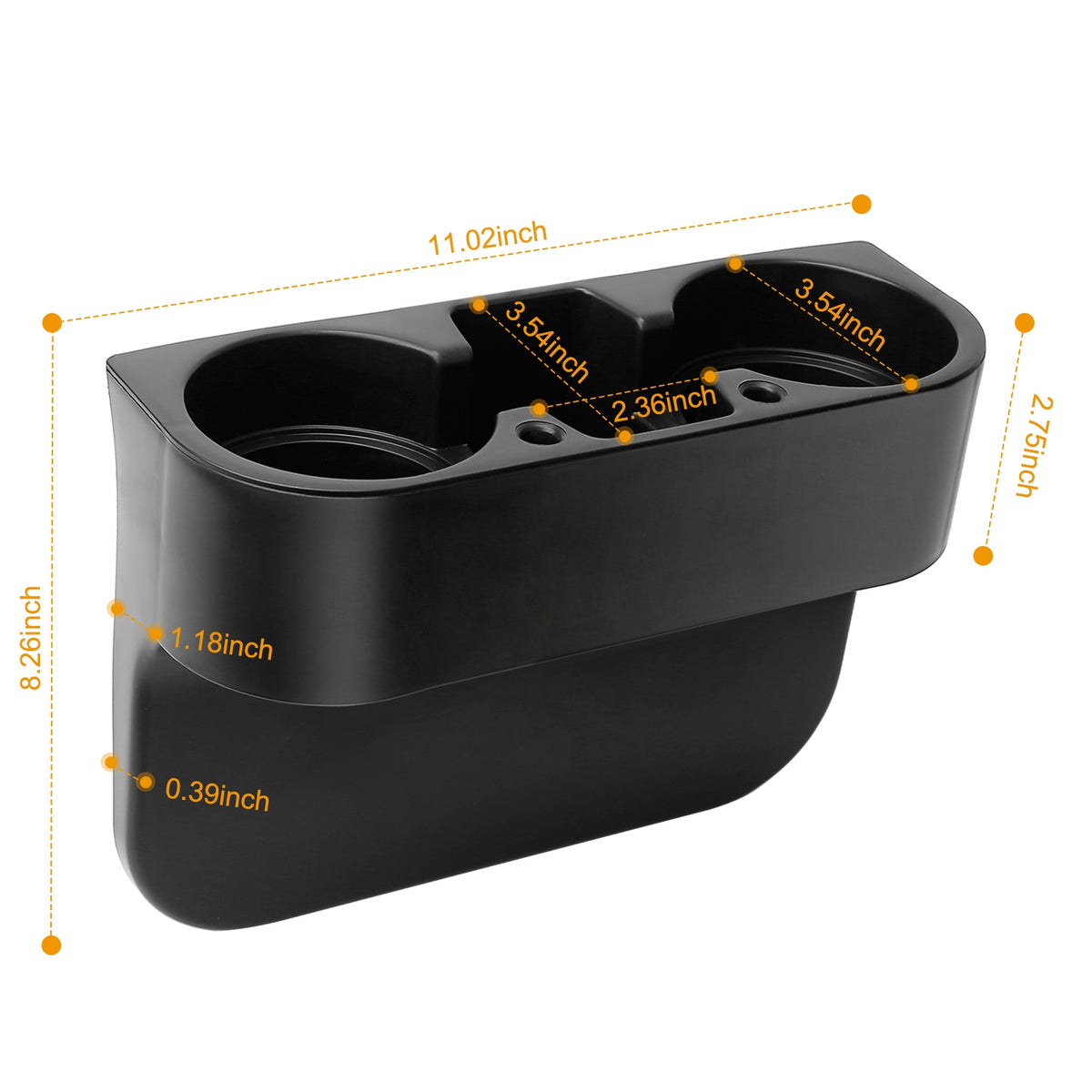Car Seat Gap Cup Holder Organizer with Dual Holders