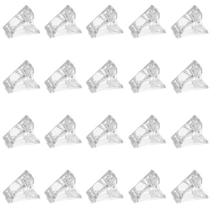 20Pcs Transparent Nail Tip Clips