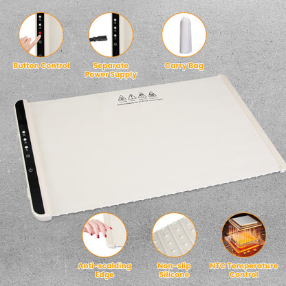 Electric Warming Tray with Adjustable Temperature Control