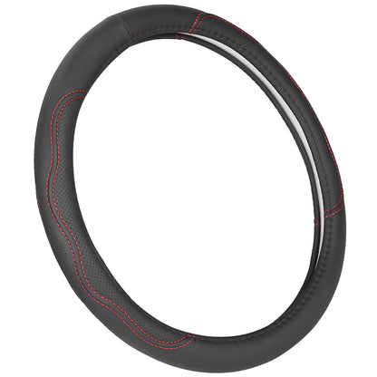 Steering Wheel Cover 14.5-15" Universal Fiber Leather