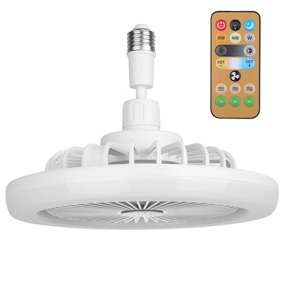 E27 Socket Ceiling Fan with Dimmable LED Light & Remote
