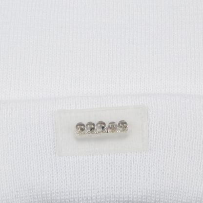 LED Knitted Beanie with Built-In Headlamp for Hands-Free Light