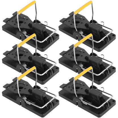 Reusable Mouse Traps 6-Pack with Sensitive Spring Trigger
