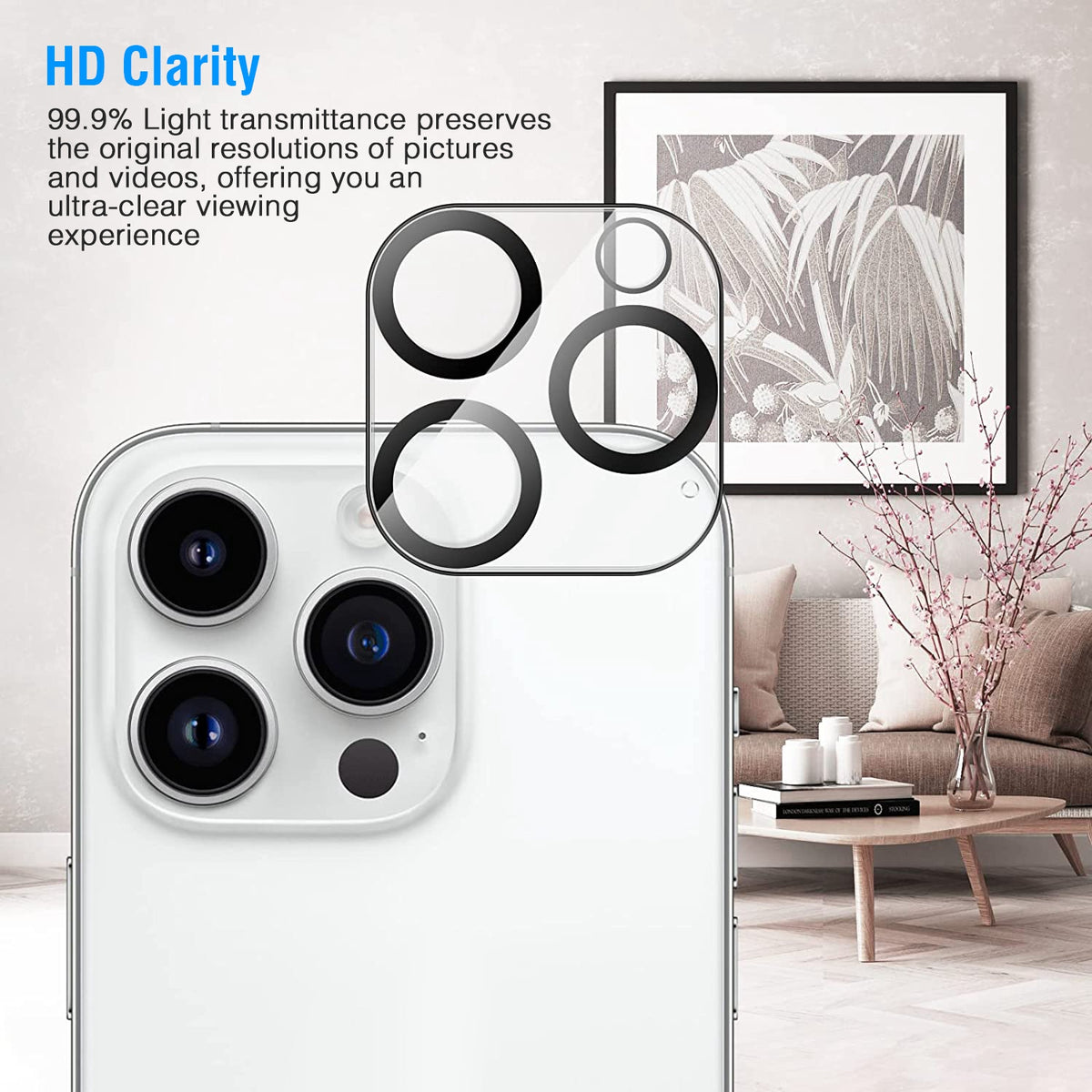 Camera Lens Protector for iPhone 12/13/14 - 9H Tempered Glass