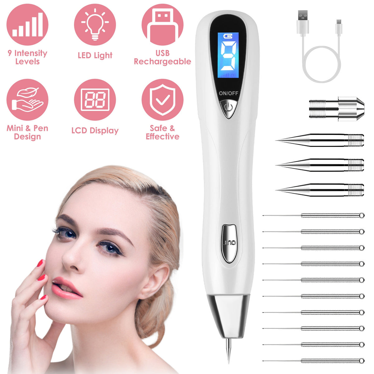 Wart & Freckle Remover with Needles