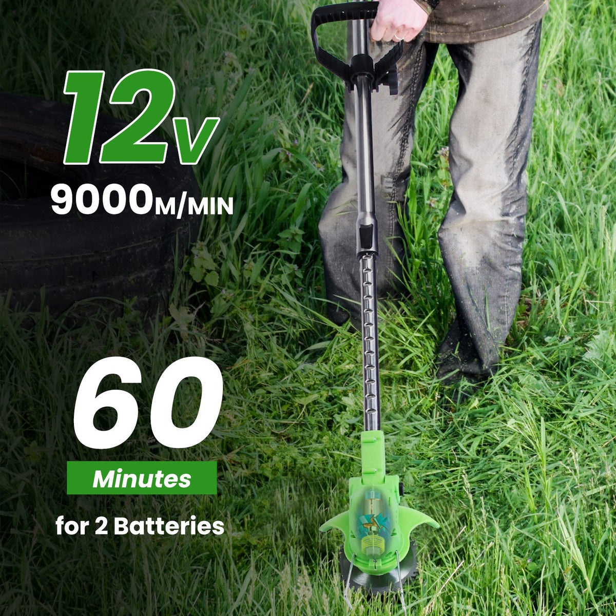 Grass Trimmer Blade Set - 14 Piece Replacement Accessory Kit
