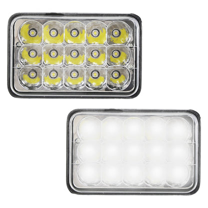 4x6 Inch LED Headlights with High/Low Beam for Cars & Trucks