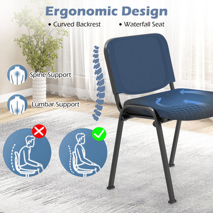 Stackable Conference Chairs with Mesh Back, Set of 5