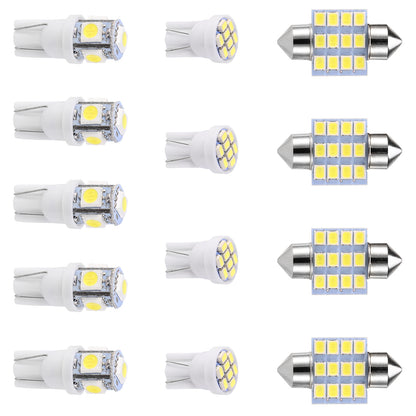LED Interior Light Kit for Cars - 13 Piece T10 & 31mm Bulb Set