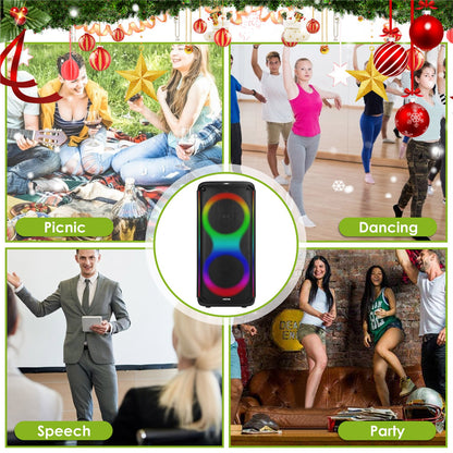 Portable Wireless Party Speaker with RGB Lights & Remote