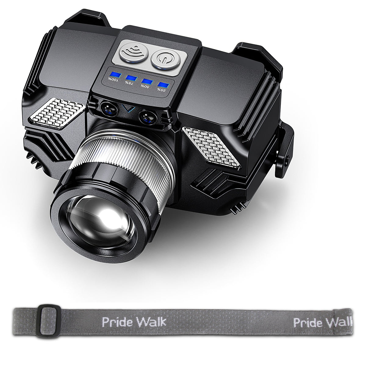 Motion Sensor LED Headlamp with Zoomable Beam & 3 Modes