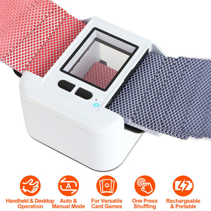 Automatic Card Shuffler 2 Deck Rechargeable Electric
