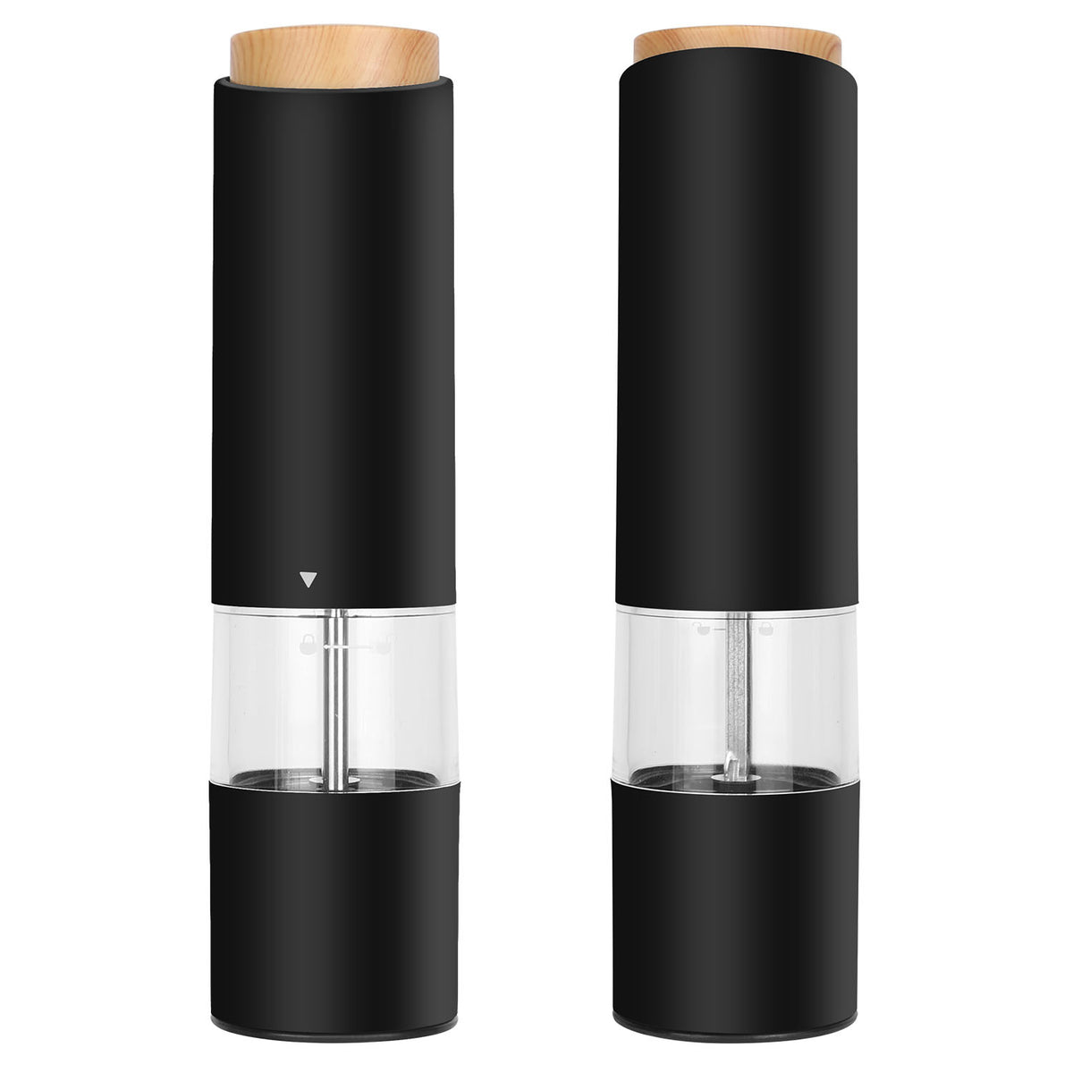 Electric Salt and Pepper Grinder Set - Battery Powered, 2 Pack