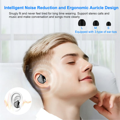 True Wireless Earbuds with Charging Dock and IPX4 Waterproof