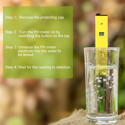 Digital pH Meter with ATC for Water Testing 0-14 Range