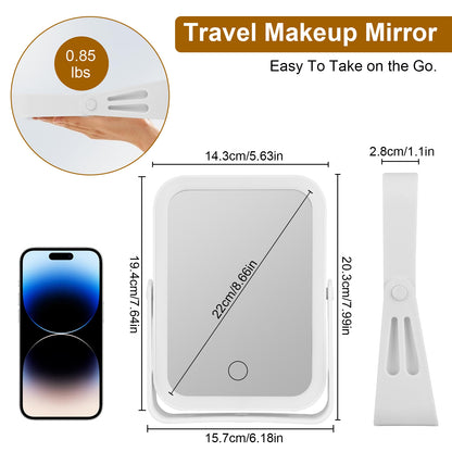 Rechargeable 10X Mirror with Lights