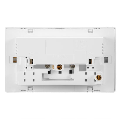 UK Dual Wall Socket with USB Charging Ports & Switches