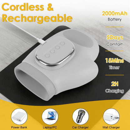 Cordless Hand Massager with Heat & Air Compression