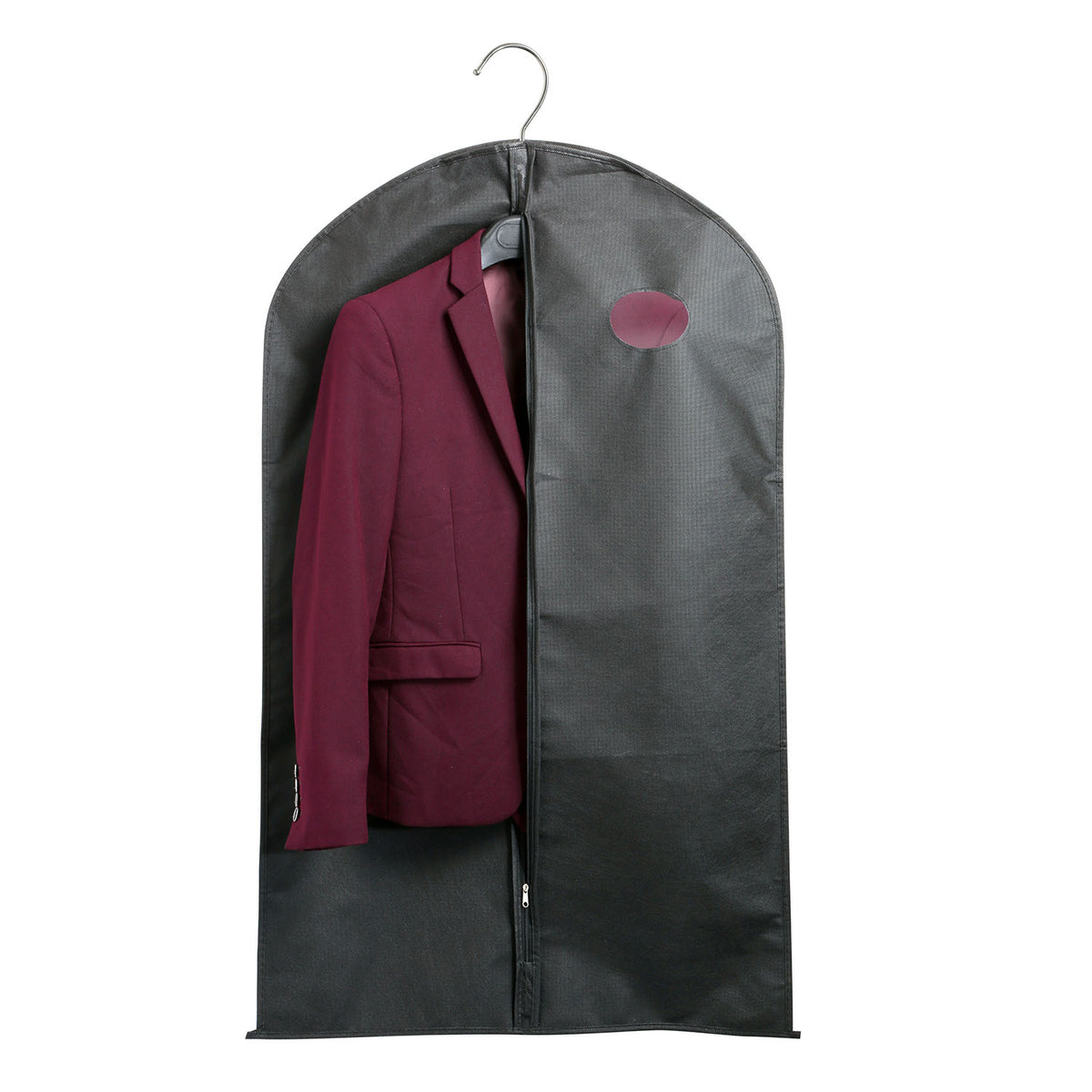 Garment Bags 39" with Zipper - 5 Pack Breathable Suit Covers