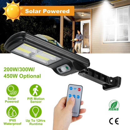 Solar Motion Sensor Wall Light 120 LED Outdoor Waterproof