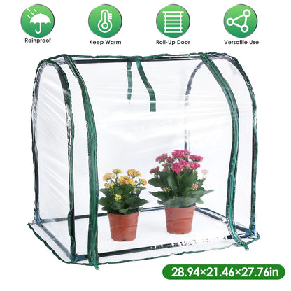 Tabletop Mini Greenhouse 29" x 21" x 28" with PVC Cover