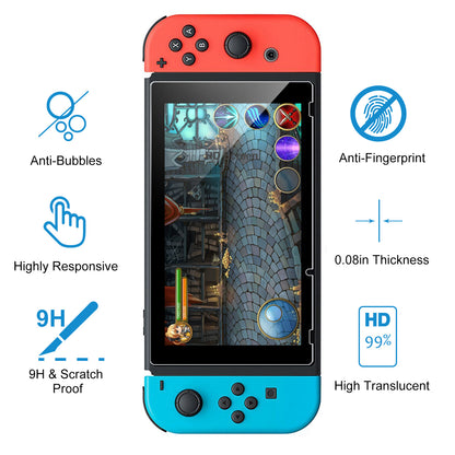 Nintendo Switch Tempered Glass Screen Protector 2-Pack