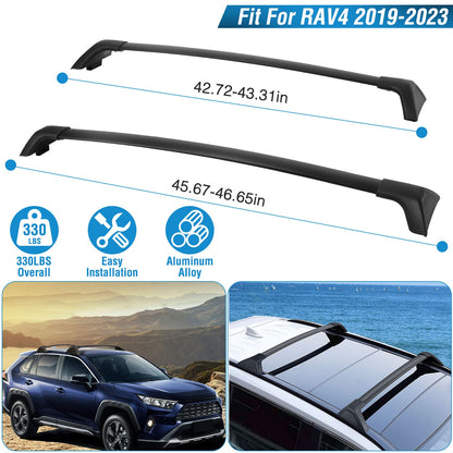 Roof Rack Cross Bars for Toyota RAV4 2019-2024 - 330 lbs Capacity