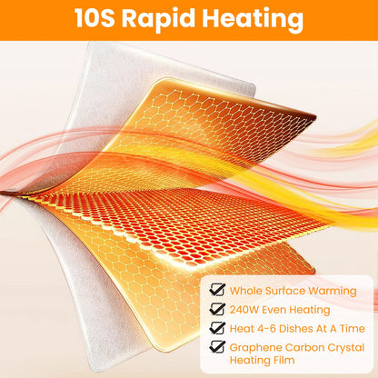 Electric Warming Tray with Adjustable Temperature Control