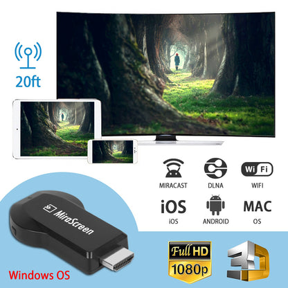 Wireless Display Adapter 1080P HDMI Miracast Dongle