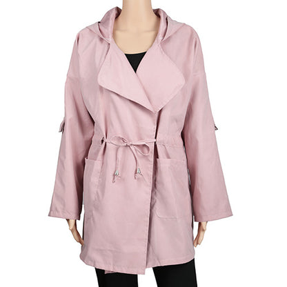 Women’s Lightweight Hooded Trench Coat
