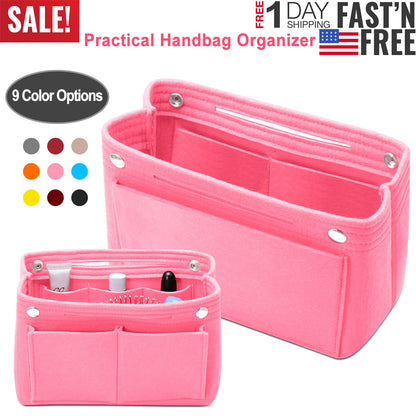 Felt Handbag Insert Organizer Purse