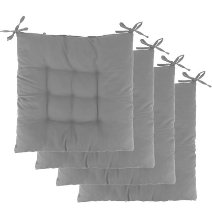 Square Chair Cushion Pads with Ties - 15.75" (Set of 4)