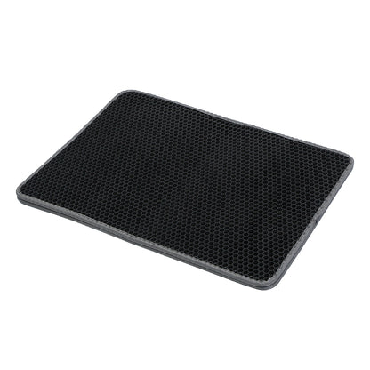 Double Layer Cat Litter Mat with Honeycomb Design