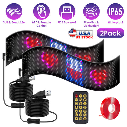 Programmable LED Car Sign with App Control 20x64 Matrix