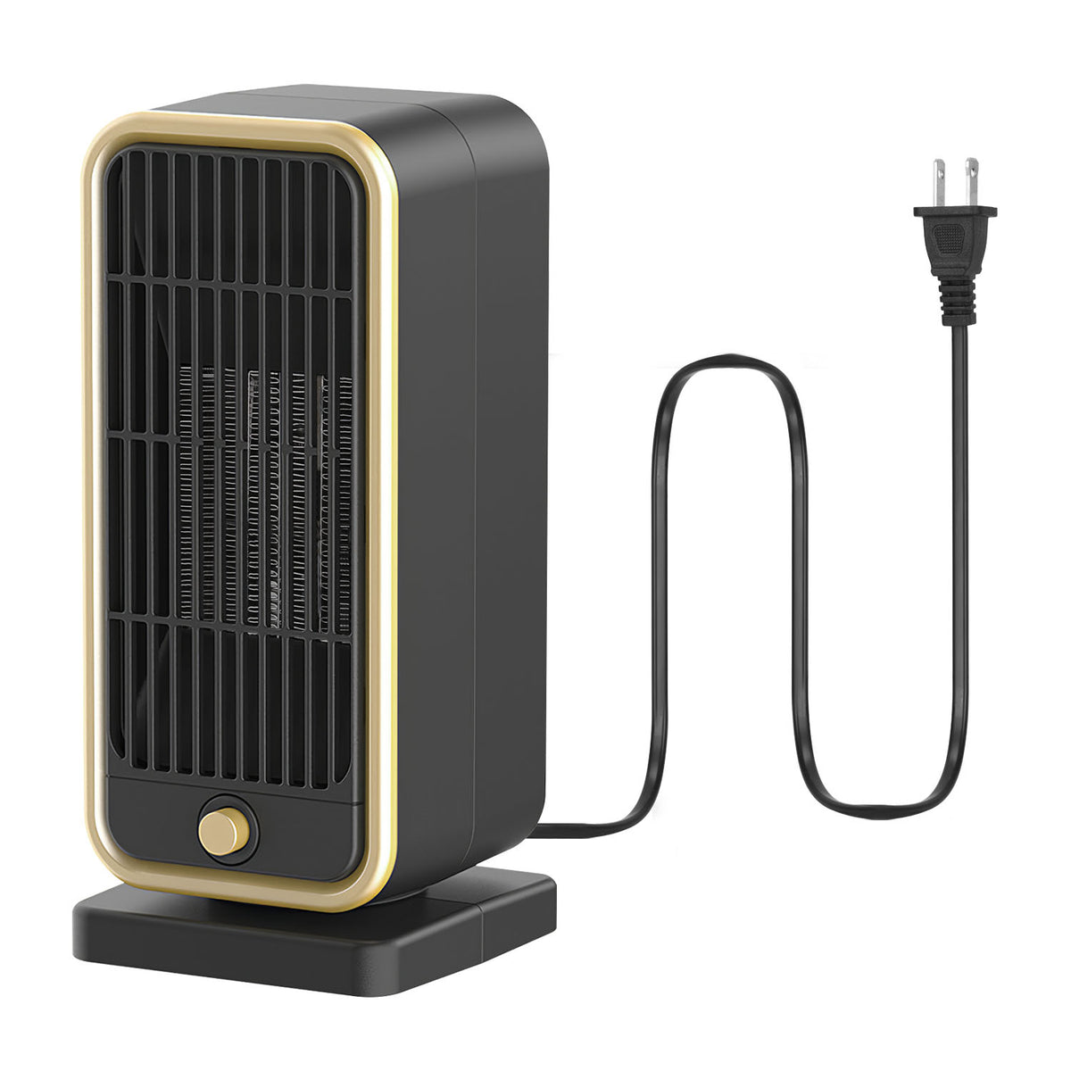 500W Portable Ceramic Space Heater with Tip-Over Protection