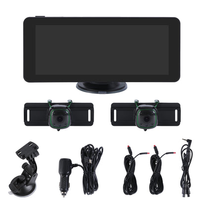 Dual Camera Baby Car Monitor with 6.86" Split Screen & Night Vision
