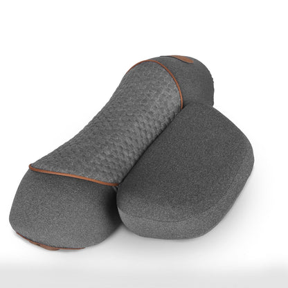 3 In 1 Neck Massager Pillow With Vibration Heating Therapy Airbag Stretching Memory Foam Fillings Ergonomic Cervical Massager With Portable Storage Ba