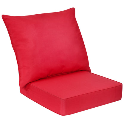 Deep Seat Chair Cushion Set with Rope Belts for Outdoor Use