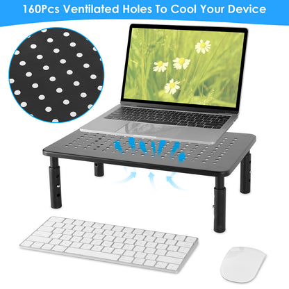 Monitor Stand Riser with 3 Adjustable Heights & Ventilation