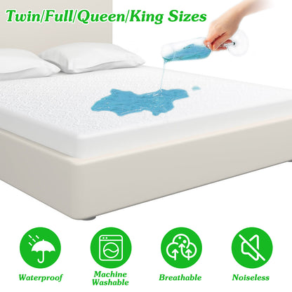 Waterproof Mattress Protector Full Size Cotton Breathable