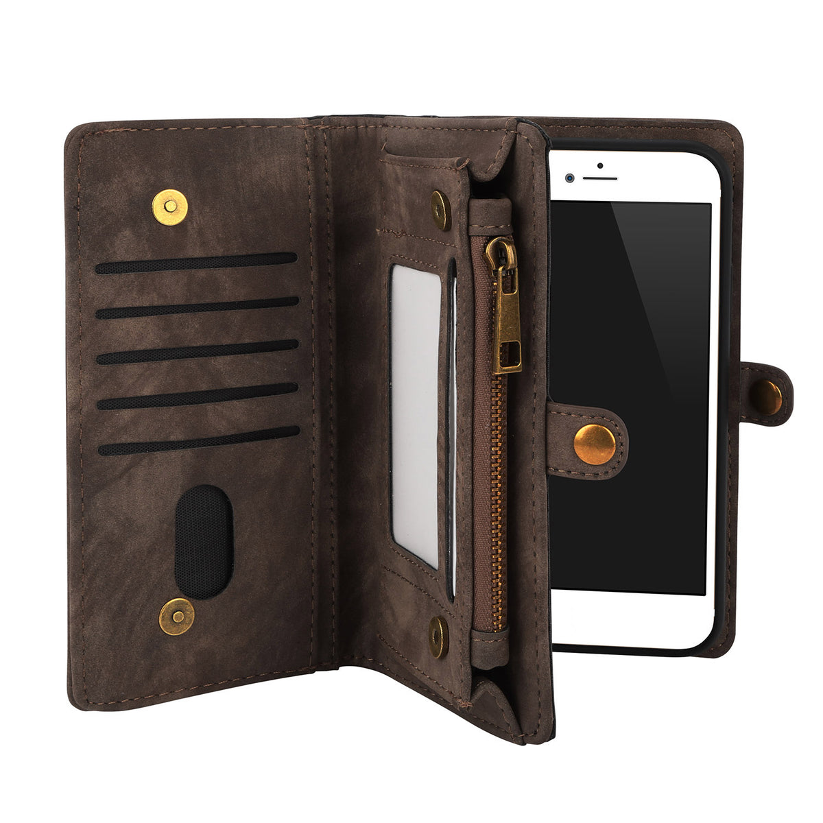 iPhone 6s Plus Wallet Case with Detachable Magnetic Cover