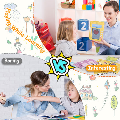 Talking Flash Cards LCD Writing Tablet with 50 Cards